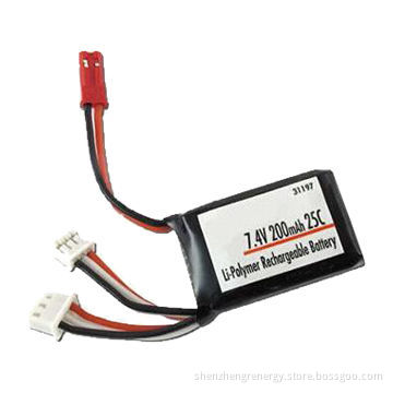 Lithium polymer batteries 7.4V 200mAh 25C best li polymer battery